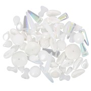 Bianco - Assortimento di perline di Boemia - Bridal x20g Assortimento di perline di Boemia - Bridal x20g