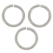 Anelli aperti 8x1 mm - acciaio inox 316L x10