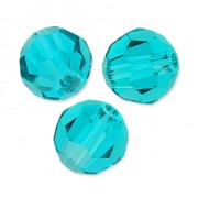 Blue Zircon - Perla rotonda PureCrystal 5000 8 mm - Zircone blu x1 Perla rotonda PureCrystal 5000 8 mm - Zircone blu x1