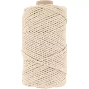 Beige - Bobina di cotone macramè da 2 mm - Beige x100 m Bobina di cotone macramè da 2 mm - Beige x100 m