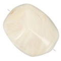 Perle - Perla irregolare in resina opaca barocca 19x15 mm - Crema marmorizzata x1 Perla irregolare in resina opaca barocca 19x15 mm - Crema marmorizzata x1