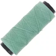 Verde muschio - Filato piatto in poliestere cerato Slam Cord per micro macramè 0,8 mm verde muschio x100m Filato piatto in poliestere cerato Slam Cord per micro macramè 0,8 mm verde muschio x100m