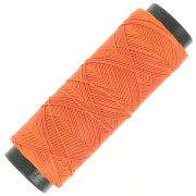Filo di poliestere cerato piatto Slam Cord per micro macramè 0,6 mm - Arancione x100m