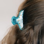 Fermaglio per capelli a coccodrillo 42x79 mm in acrilico traslucido - Crystal Mat x 1