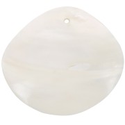 Pendenti rombo madreperla 39x44 mm Naturale x2