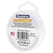 Filo di nylon intrecciato Dandyline 0,13 mm - Bianco x25 m