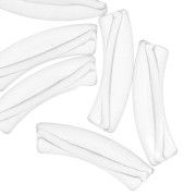 Trasparente - Perline tubolari curve 32x8 mm in acrilico trasparente - Trasparente x6 Perline tubolari curve 32x8 mm in acrilico trasparente - Trasparente x6