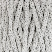 Bobina di cordone per macrame Cotton Air 5 mm - Griggio Twist x50m