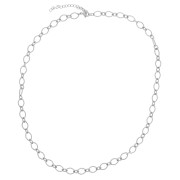 Collana a maglia alternata fantasia 6,3 mm - Acciaio inox 304L x47cm