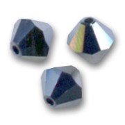Jet Hematite - Biconi PureCrystal 5328 mm. 4 Jet Hematite 2X x50 Biconi PureCrystal 5328 mm. 4 Jet Hematite 2X x50