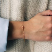 Distanziatore 4,5 mm rotondo in ossido di zirconio Lt Ametista - Gold filled