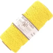Giallo - Rocchetto da 62 metri di corda Hemp Cord 1,1 mm - Giallo Rocchetto da 62 metri di corda Hemp Cord 1,1 mm - Giallo