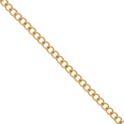 Catena Rombo a coste da 6 mm - Acciaio inossidabile 316L Dorato x50cm