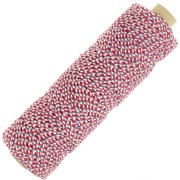 Bobina di corda di cotone intrecciata da 2,5 mm di fabbricazione francese - Tricolore x100 m