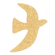 Pendenti - Abbellimenti - Pendente in acrilico 35x25 mm escl. Perles&Co - Dorato x1 Pendente in acrilico 35x25 mm escl. Perles&Co - Dorato x1