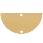 Accessorio per il montaggio e la tessitura 2 fori a mezzaluna 30x15 mm - Dorato x1