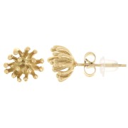 Orecchini a pistillo da 10 mm per fiori pendenti - acciaio inossidabile 304L Dorato x2