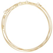 Bracciale settimanale a 7 bande - 65 mm - Acciaio inossidabile Dorato 304L