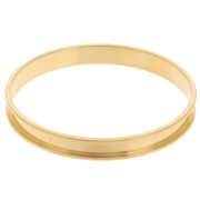 Bracciale 8x62mm per tessitura Delica 11/0 3 file 5,2mm Acciaio inox 304 Dorato