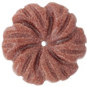 Pendente a forma di fiore in pietra semipreziosa da 20 mm - Imitazione di pietra solare x1