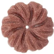 Pietra del sole - Pendente a forma di fiore in pietra semipreziosa da 20 mm - Imitazione di pietra solare x1 Pendente a forma di fiore in pietra semipreziosa da 20 mm - Imitazione di pietra solare x1