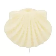 Avorio - Perla di plastica conchiglia 9x11,5 mm - Avorio x1 Perla di plastica conchiglia 9x11,5 mm - Avorio x1