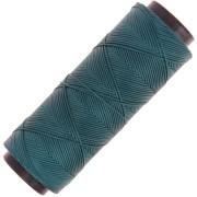 Filo di poliestere cerato Slam Cord per micro macramè 0,8 mm - Verde anatra x100m