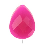 Goccia di perla con motivo etnico 14x10 mm pietra semipreziosa colorata Dorato rosa x1