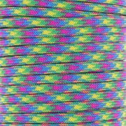 Paracord - Corda paracadute piatta da 4 mm - Verde - Fuschia - Giallo - Blu x1m