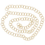 Anelli aperti 6x0,8 mm - Acciaio inossidabile 316L Dorato x100