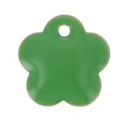 Fiore - Zecchini in metallo e resina epossidica 10 mm - Verde x10 Zecchini in metallo e resina epossidica 10 mm - Verde x10