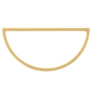 Anello di montaggio e tessitura a mezzaluna 30x15 mm - acciaio inossidabile 304L Dorato x1