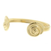 Bracciale a conchiglia regolabile 20x160 mm - Acciaio inossidabile Dorato 304L x1