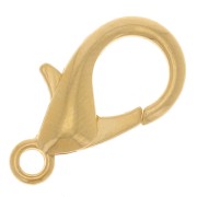 Oro 24 Carati - Chiusura a moschettone da 18 mm dorato con oro fino x1 Chiusura a moschettone da 18 mm dorato con oro fino x1