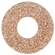 Pendente donuts da 20 mm in acrilico - Bronzo Brillantini x1