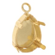 Pendente castone per cabochon PureCrystal 4320 14x10 mm - Dorato x1