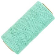 Bobina di filo cerato Linhasita per micro macramè 0,5 mm - Verde menta (1444) x335m
