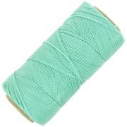 Bobina di filo cerato Linhasita per micro macramè 1 mm - Menta ghiacciata (1436) x168m
