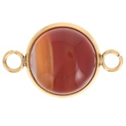 Distanziatore per cabochon a fondo piatto da 12 mm - Acciaio inossidabile 304L Dorato x1