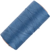 Bobina di filo cerato Linhasita per micro macramè 0,35 mm - Blu Denim (119) x448m