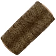 Bobina di filo cerato Linhasita per micro macramè 0,35 mm - Khaki (222) x448m