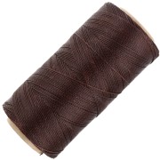 Bobina di filo cerato Linhasita per micro macramè 0,5 mm - Cacao (667) x335m