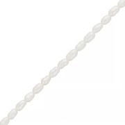 Perle d'acqua dolce a grani di riso - 3x2,5 mm - Grado AA Bianco x20