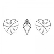 Swarovski 6228 Ciondolo a cuore in cristallo 14,4x14 mm - Cool Blue ricreato x1