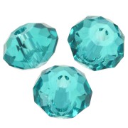 Perla rotonda appiattita Swarovski 5040 8 mm - Zircone blu x1