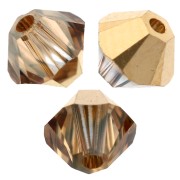 Crystal - Biconi di cristallo PureCrystal 5328 da 4 mm - Crystal Aurum x50 Biconi di cristallo PureCrystal 5328 da 4 mm - Crystal Aurum x50