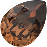 Smoked Topaz - Cabochon PureCrystal 4320 14x10 mm - Reinvented Smoked Topaz x1 Cabochon PureCrystal 4320 14x10 mm - Reinvented Smoked Topaz x1