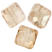 Perle quadrate 6 mm - Fantasy Square PureCrystal 5035 - Crystal Golden Shadow x6