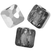 Perle quadrate 6 mm - Fantasy Square PureCrystal 5035 - Crystal Silver Night x6