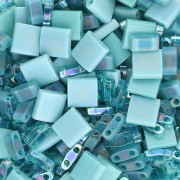 Turchese - Miscela di perle Miyuki - Perle Quarter - Half e Tila - Laguna Blue x10g Miscela di perle Miyuki - Perle Quarter - Half e Tila - Laguna Blue x10g